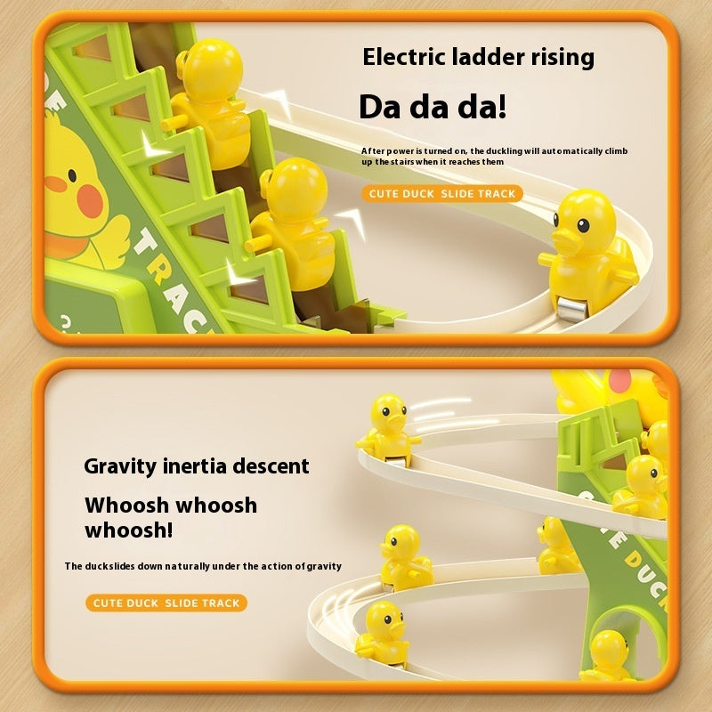 Cheering Duck Automatic Stair Climbing Children's Assembled Electric Track